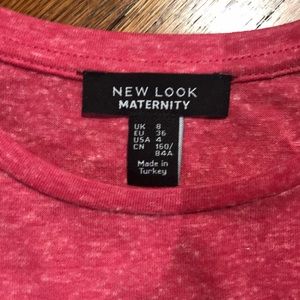 New Look Tops - Short Sleeve Pink Maternity Top New Look Tops - Short Sleeve Pink Maternity Top